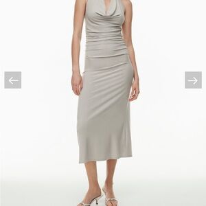 Aritzia Gray Midi Dress